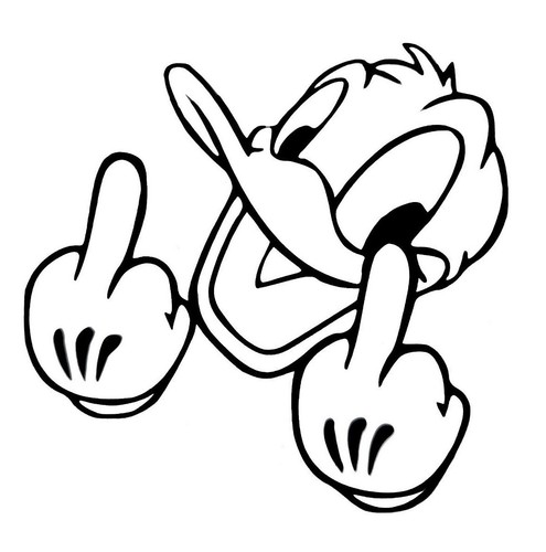 Donald duck funny car - duck, /