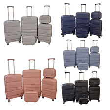 5PC Hard Shell PP Suitcase Set