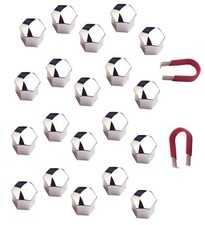 20 x Chrome Wheel Bolt Nut