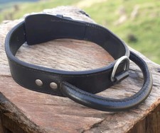 Dog Collar With Handle Real Leather Pet Collar For Large Breeds Heavy Duty