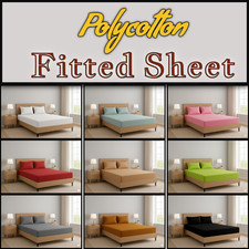 Fitted Sheet Polycotton Plain