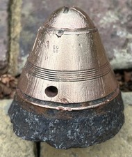 WW1 British Trench Art Cleaned End Fuse Somme Relic No. 101? Battlefield Piece