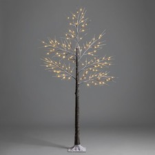 Snowy Twig Tree Light Up Birch LED Christmas Decoration Indoor Outdoor Christow