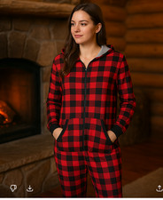 Ekouaer Buffalo Plaid Hooded 1