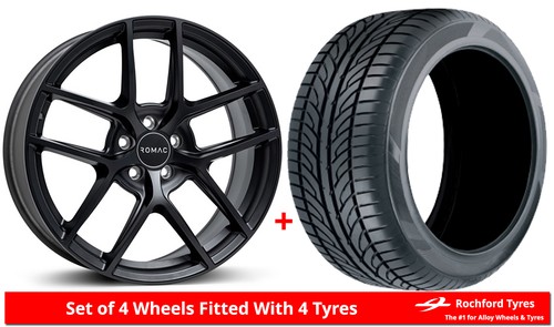 Alloy wheels tyres romac - 18",