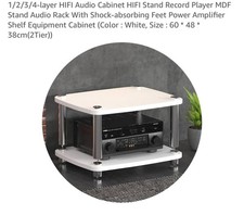 1/2/3/4-layer HIFI Audio Cabinet HIFI Stand Record Player MDF Stand