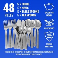48PC CUTLERY SET KITCHEN