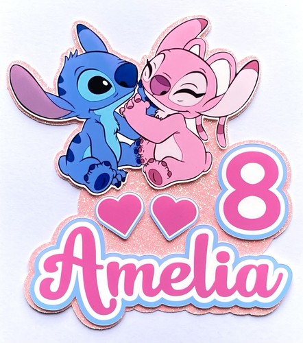 Stitch angel cake - cake, topper
