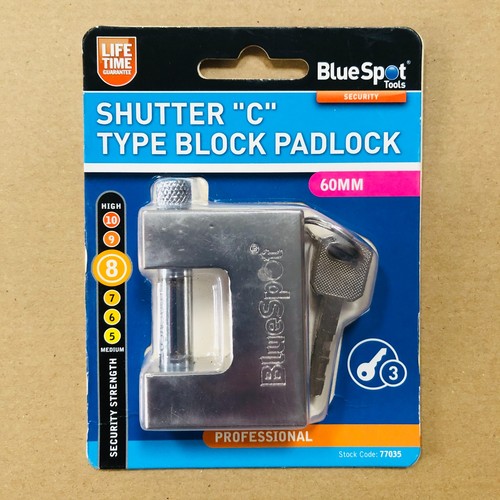Shutter type block padlock - shutter,