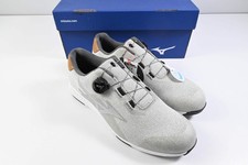 Mizuno Nexlite 008 Boa Golf Shoes / Size UK 10.5 / Grey, White & Brown
