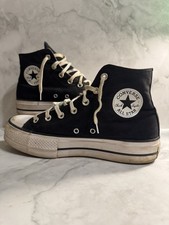 Converse Chuck Taylor All Star Platform High Black Womans UK 7.5