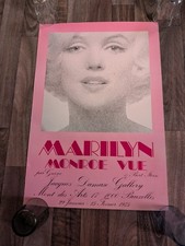 Original MARILYN MONROE 1975 Jaques Damase Gallery Exhibition Poster