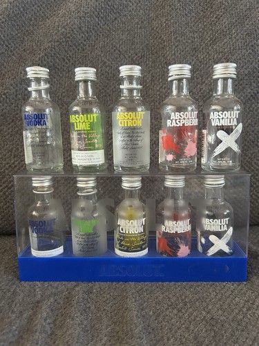 X10 miniature absolut vodka - miniature,