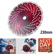 2025 Diamond Blade Disc Angle Grinder Cutter Saw Dry Cutting 9 inch / 230mm UK