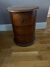 Chest of drawers used vintage Moroccan Unusual Shape Mahogany