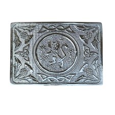 Chrome Lion Rampant Kilt Belt