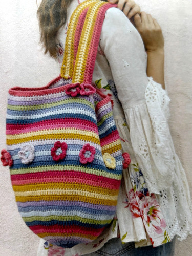 Fabulous boho crochet bag - boho,