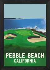 Pebble Beach California Framed