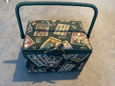 Green Padded Sewing Box