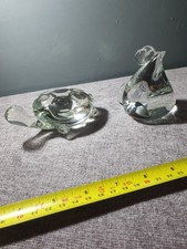 Vintage Glass Mouse And Turtle