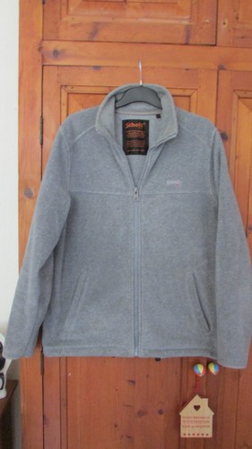 Schott grey zip through fleece