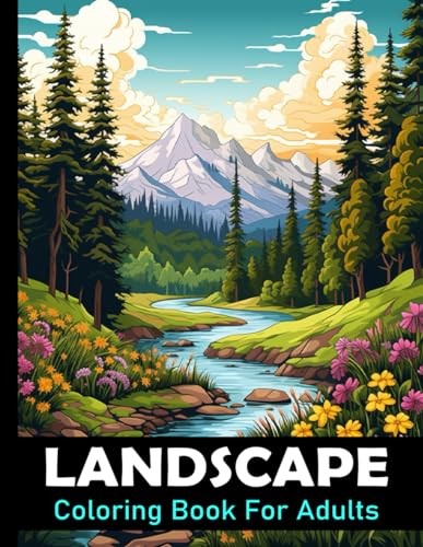 Landscape coloring book for - coloring,