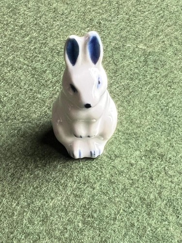 Miniature ceramic bunny