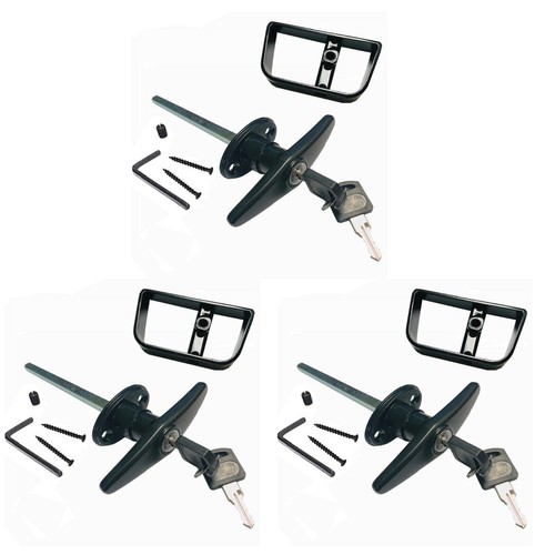 Sets blackt handle door - 3,