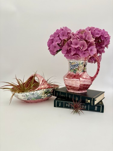 Vintage maling peony - maling, pink
