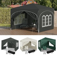 WOLTU 3 x 3m Waterproof Garden Outdoor Gazebo w/ Sides Marquee Canopy Party Tent