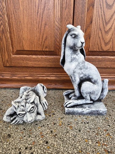 Two stone garden - stone, statues