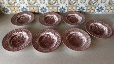 Vintage Royal Tudor Ware Soup Plates X 7 1960’s 9”