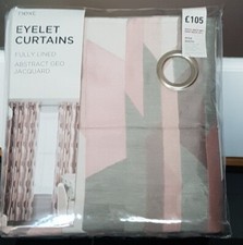 Next Pink & Grey Abstract Geo