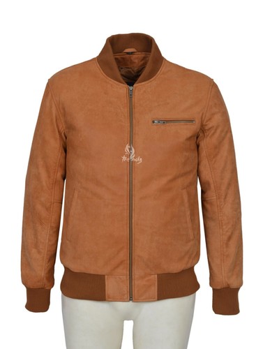 Mens bomber jacket tan - bomber,
