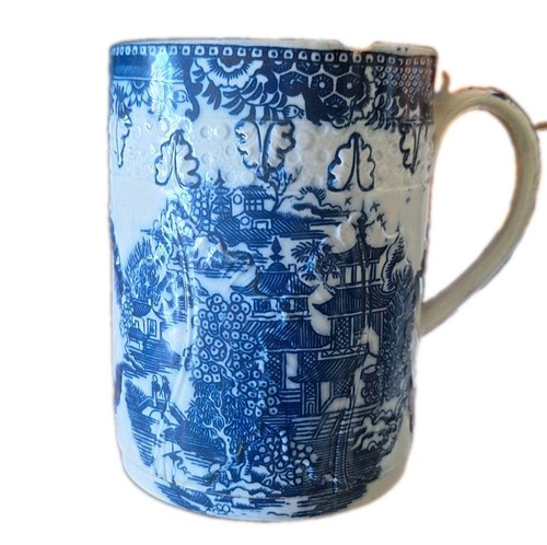 Swansea type pearlware tankard - pearlware,