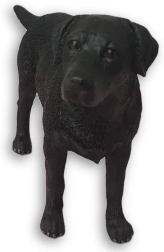 Black labrador dog ornament - black,