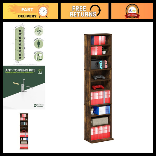 Tall narrow dvd - dvd/cd, rack