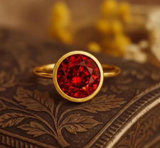 9 CT Round Cut Natural Ruby