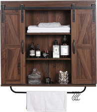 Rustic 3-Tier Wood Wall