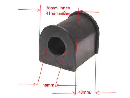 Rubber bearing torsion - torsion, bar