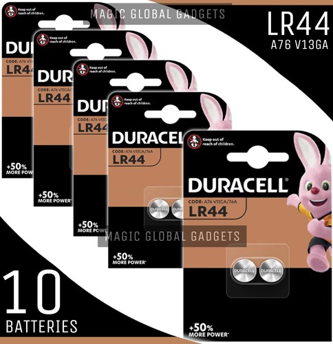 Genuine 10x duracell lr44 5v - 10x, 1.5v