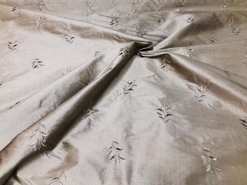 Embroidered pure silk - pure,