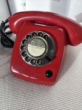 Rotary Telephone Ericsson T65 Vintage Retro GPO Red 1970s