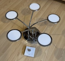 John Lewis Malmo 5 x 5W LED Dimmable Ceiling Light Chrome with dimmer switch