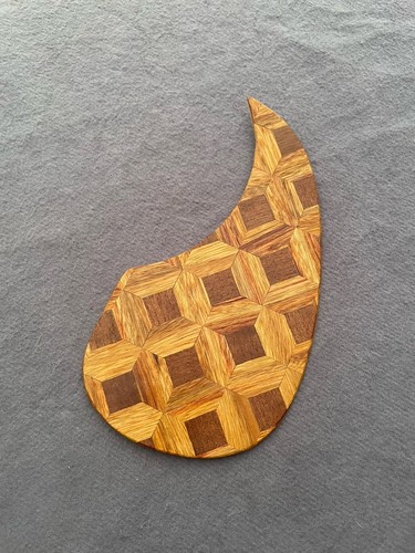Handmade wooden pickguard for