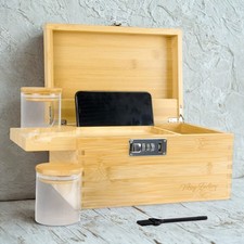 Lockable Storage Box Bamboo