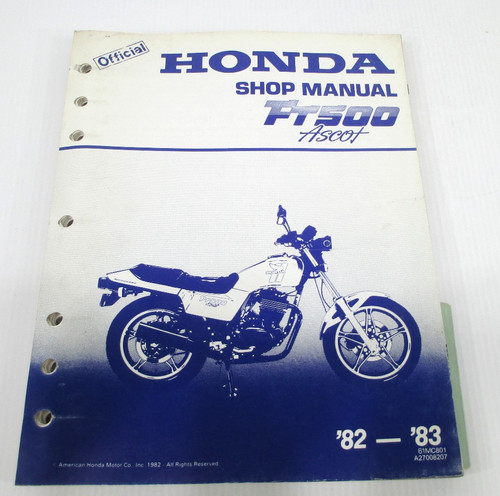 Genuine honda 1982 1983 - 1982-1983, ft500