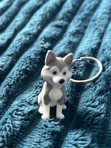 Printed sitting siberian - 3d,