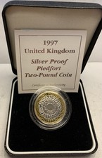 1997 Silver Proof Piedfort £2