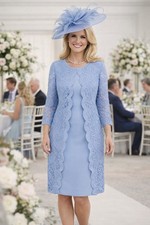 CHESCA Size 20 Blue Lace Mock